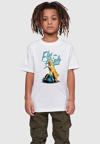 T-Shirt 'Captain Marvel - Fly High' ABSOLUTE CULT en blanc : devant