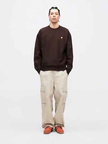 brūns Carhartt WIP Sportisks džemperis 'American Script'