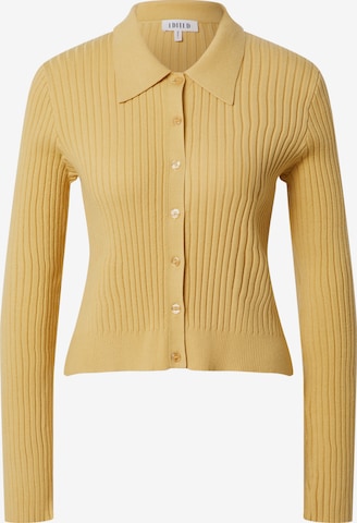 EDITED Knit Cardigan 'Simona' in Yellow: front