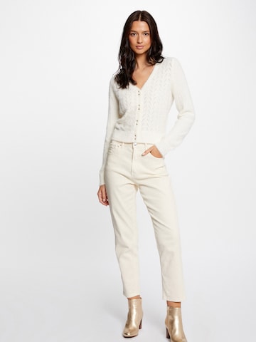 Morgan Πλεκτή ζακέτα σε λευκό
