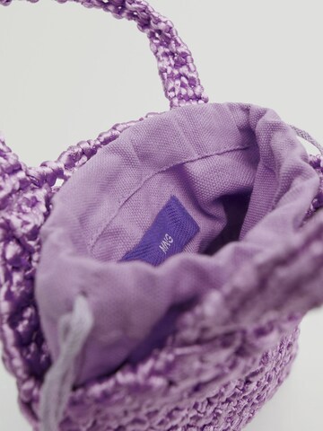 MANGO Ročna torbica 'UELA' | vijolična barva