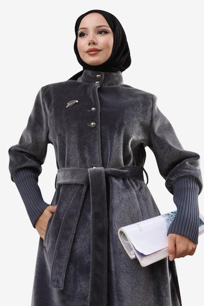 MODAMIHRAM Mantel in dunkelgrau, Produktansicht