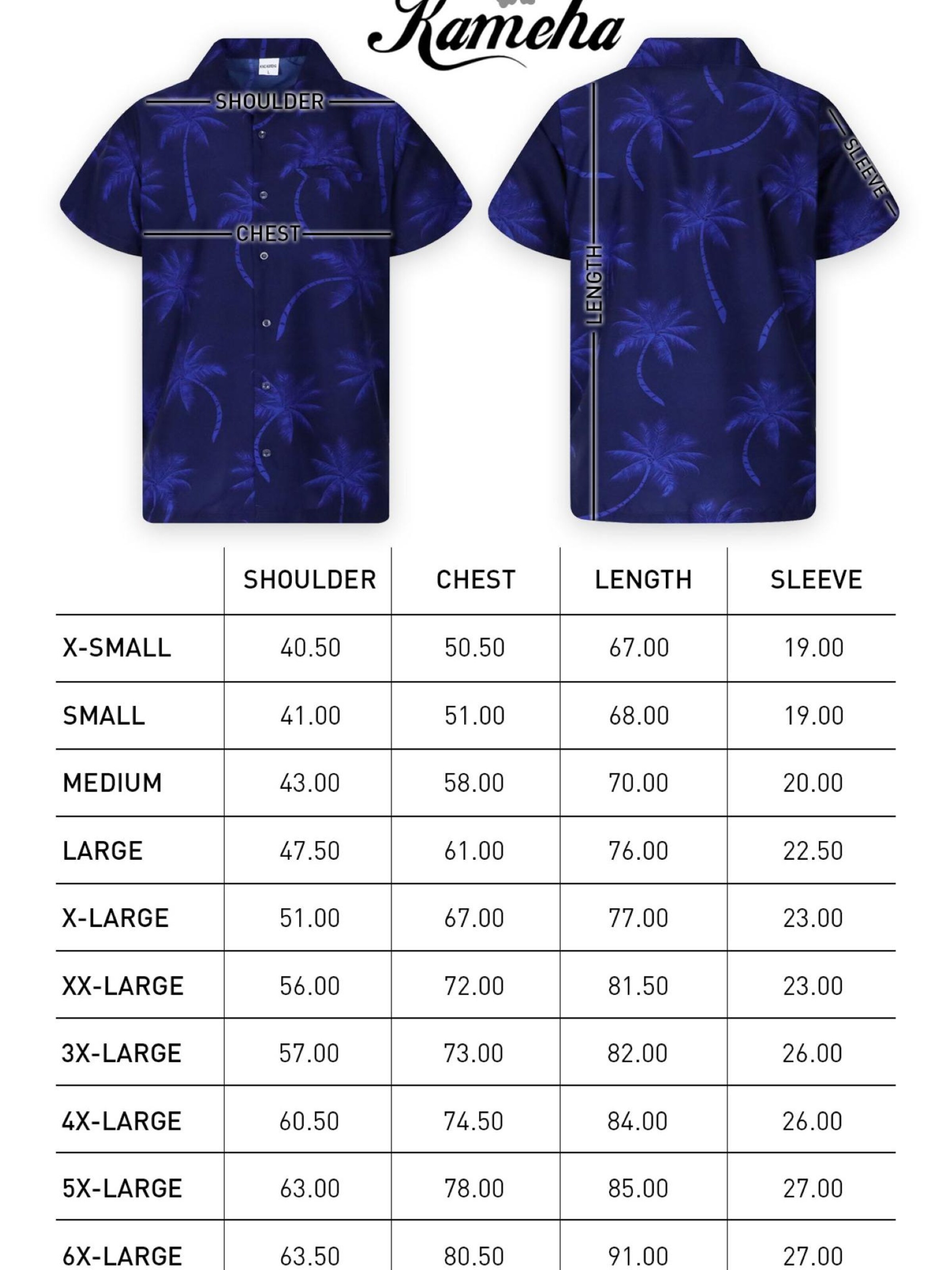 King Kameha Shirt 'Palmshadow' in Blue