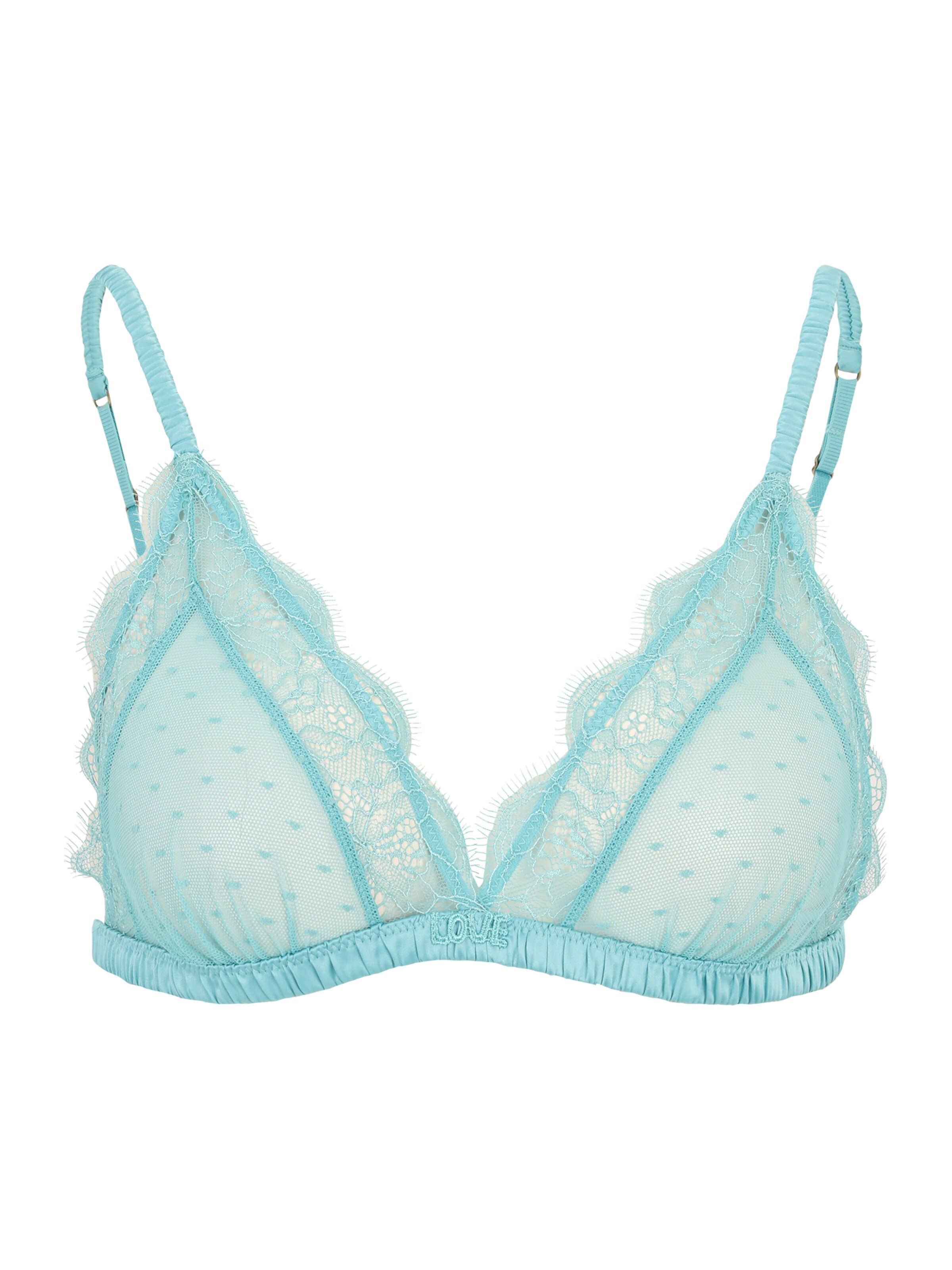 LOVE Stories Kolmnurk Rinnahoidja 'Love', värv sinine: eest vaates