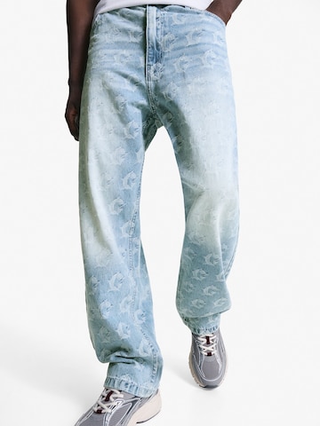 Baggy Jean Bershka en bleu