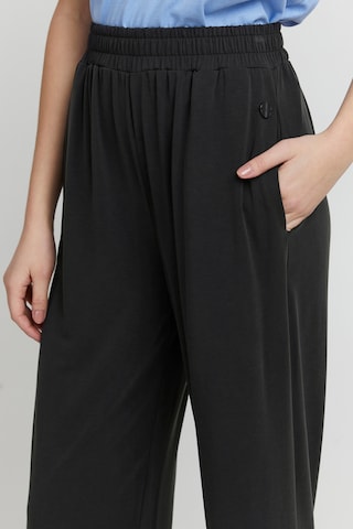 Oxmo Wide leg Broek 'OXBryndis' in Zwart