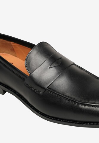 Henry Stevens Classic Flats 'Wallace PL' in Black