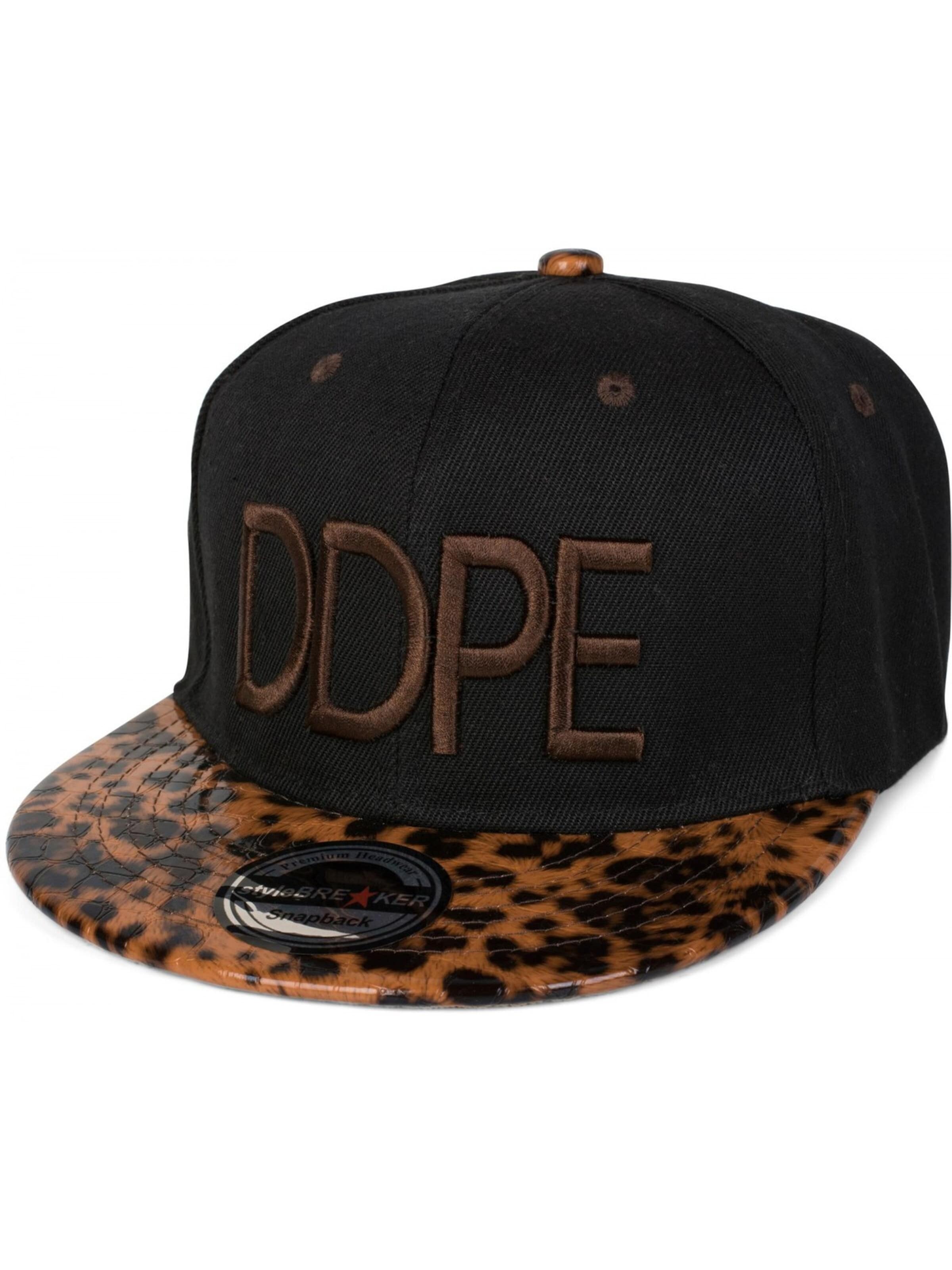 styleBREAKER Cap 'Snapback Cap DDPE' in 54-64 in braun / dunkelbraun, Produktansicht