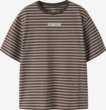 NAME IT Shirt 'NKMKRISTIAN' in Brown: front