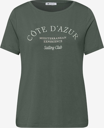 STREET ONE Тениска в зелено: отпред