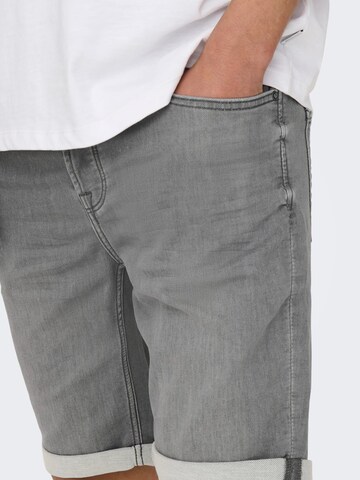 ONLY Baggy Trousers 'Ply' in Grey