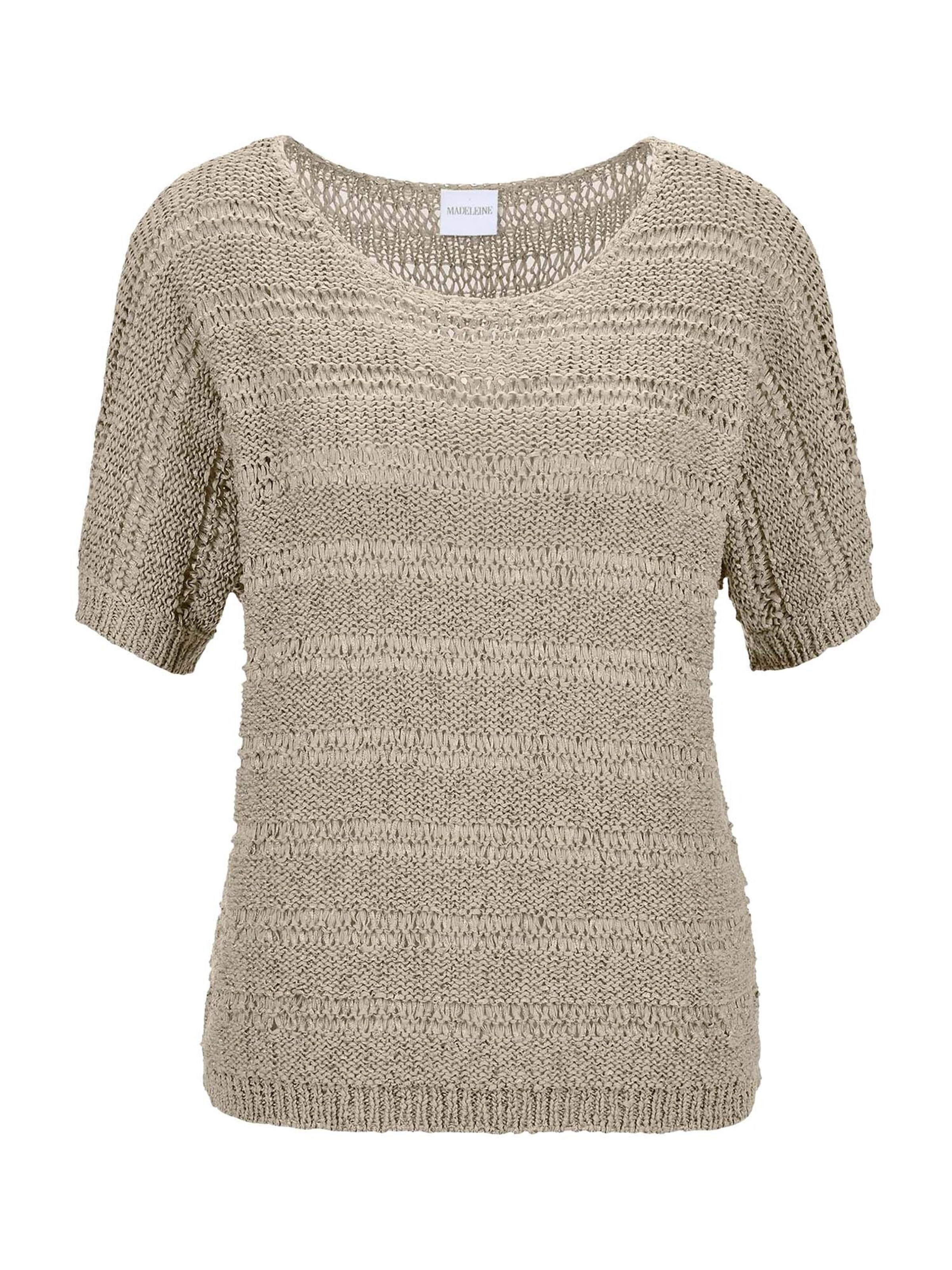 MADELEINE Pullover in Beige: Vorderseite