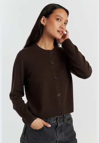 Chinti & Parker Cardigan 'Basics' i brun: forside