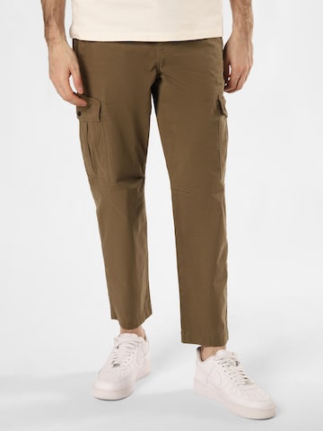 BOSS Orange Regular Cargo Pants 'Sisla-5' in Green: front