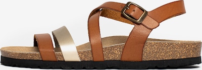 Sandale cu baretă 'Gerone' Bayton pe maro cămilă / auriu, Vizualizare produs
