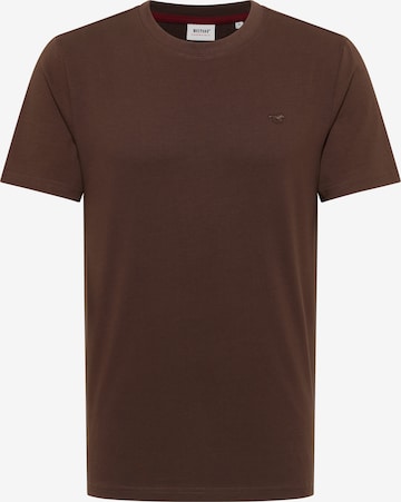 MUSTANG T-Shirt 'Austin' in Braun: Vorderseite
