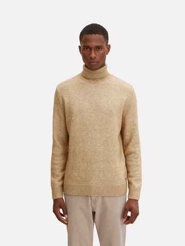 TOM TAILOR Sweater in Brown: front