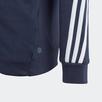 ADIDAS SPORTSWEAR Athletic Zip-Up Hoodie 'Future Icons' in Blue