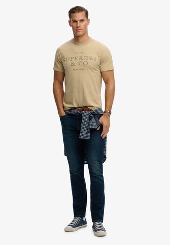 T-Shirt '1954 Company' Superdry & Co en beige