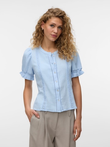 VERO MODA Bluse 'Natali' i blå: forside