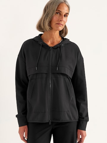 Cellbes of Sweden Vielseitige Jacke mit Kapuze in Schwarz: Vorderseite