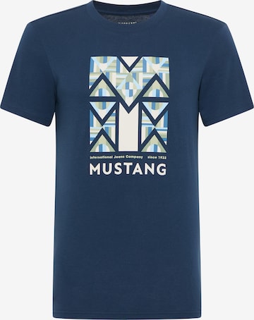 MUSTANG T-Shirt 'AUSTIN' in Blau: predná strana