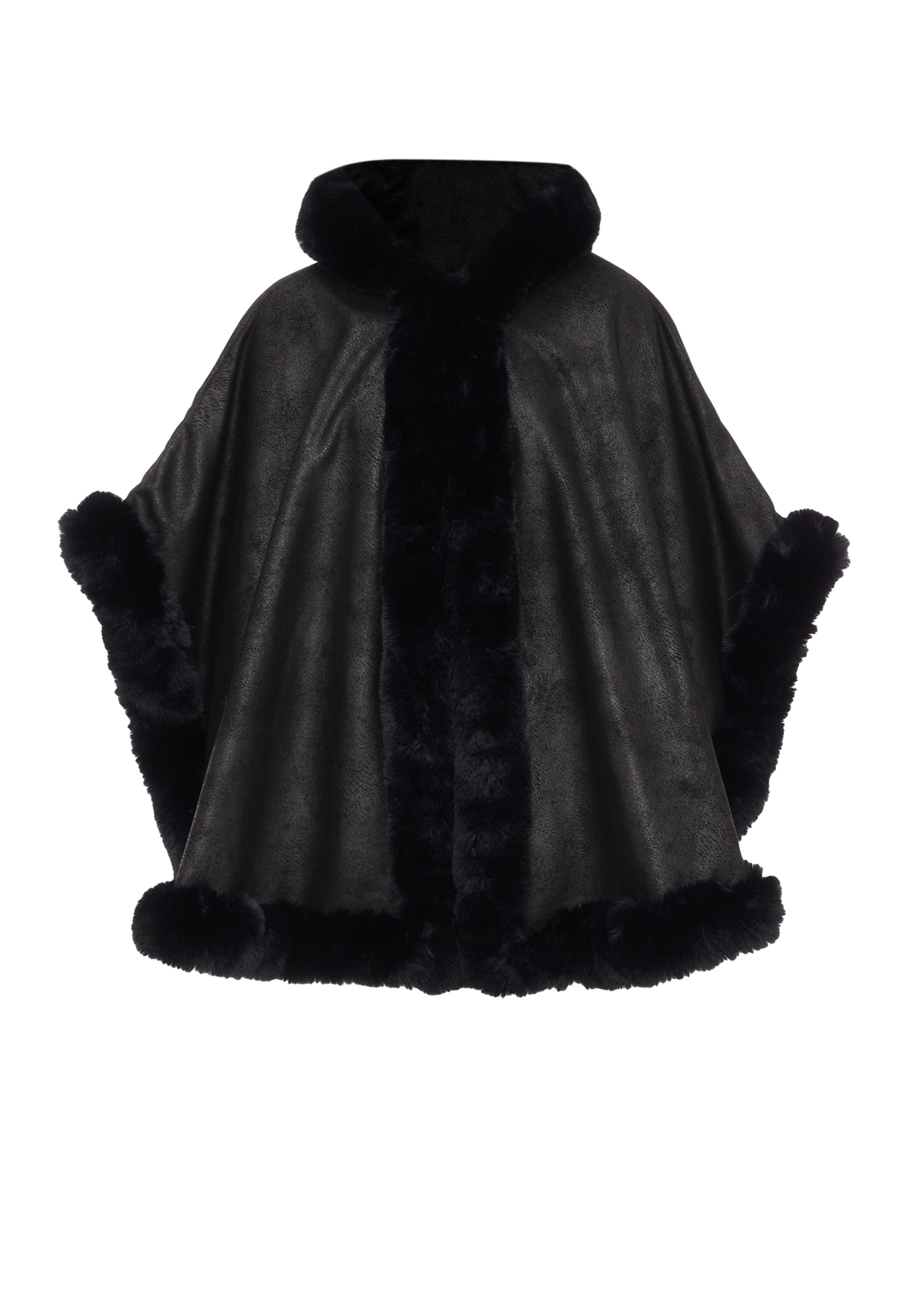 FRAULLY Cape in Schwarz