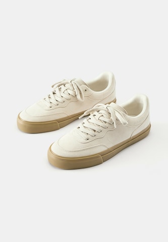 Pull&Bear Tenisky – béžová