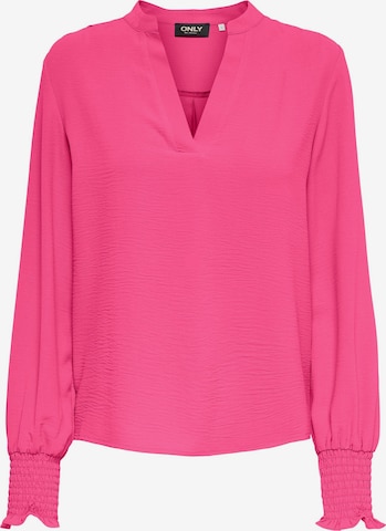 Chemisier 'ONLMette' ONLY en rose : devant