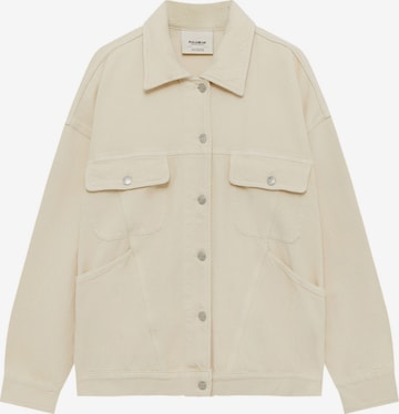 Pull&Bear Tussenjas in Beige: voorkant