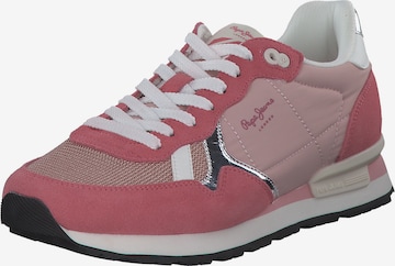 Pepe Jeans Sneakers 'Brit' in Pink: front