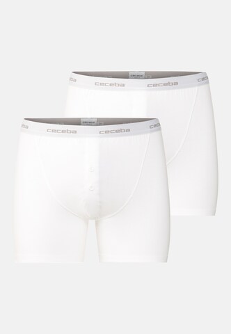 CECEBA - Calzoncillo boxer en blanco: frente