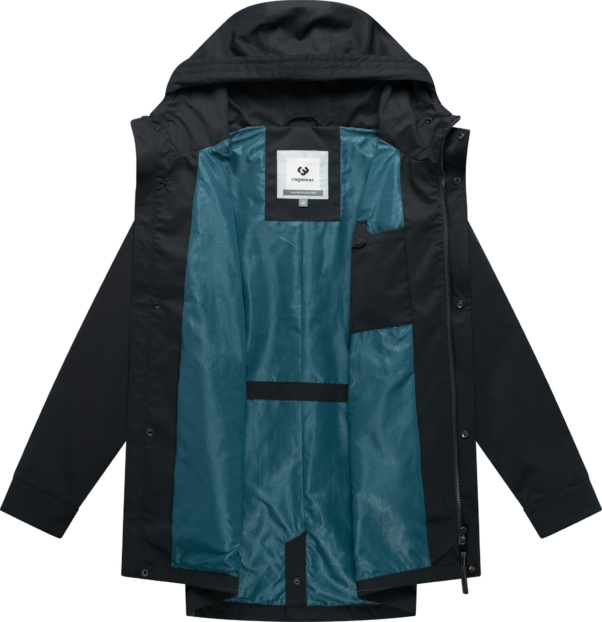 Ragwear Between-seasons coat 'Mr Smithem' in Black