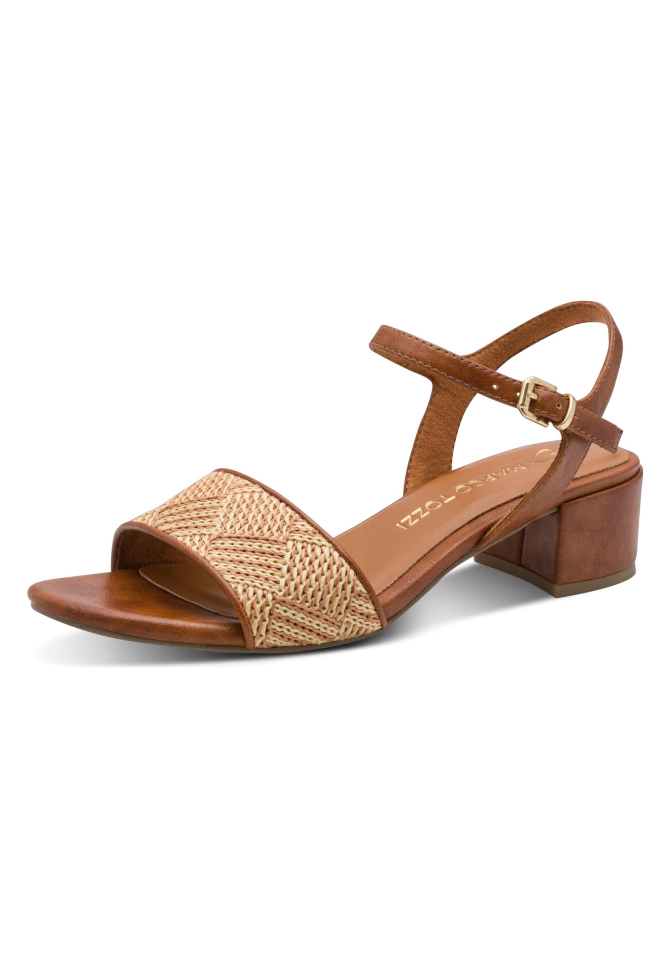 MARCO TOZZI Strap sandal in Brown: front