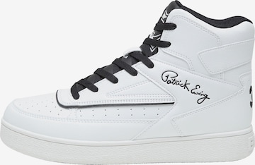 Sneaker alta 'Rebound' di Ewing in bianco: frontale