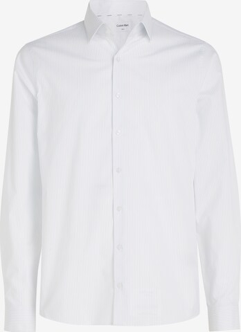 Calvin Klein Slim fit Business Shirt in White: front