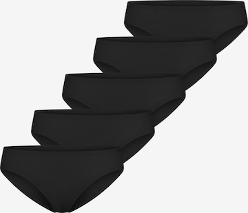 SCHIESSER Slip 'Invisible Light' in Schwarz: Vorderseite