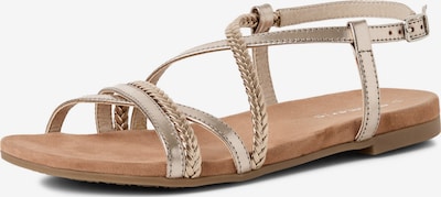 Basutės su dirželiais iš Tamaris, spalva – šampano / Auksas, Prekių apžvalga