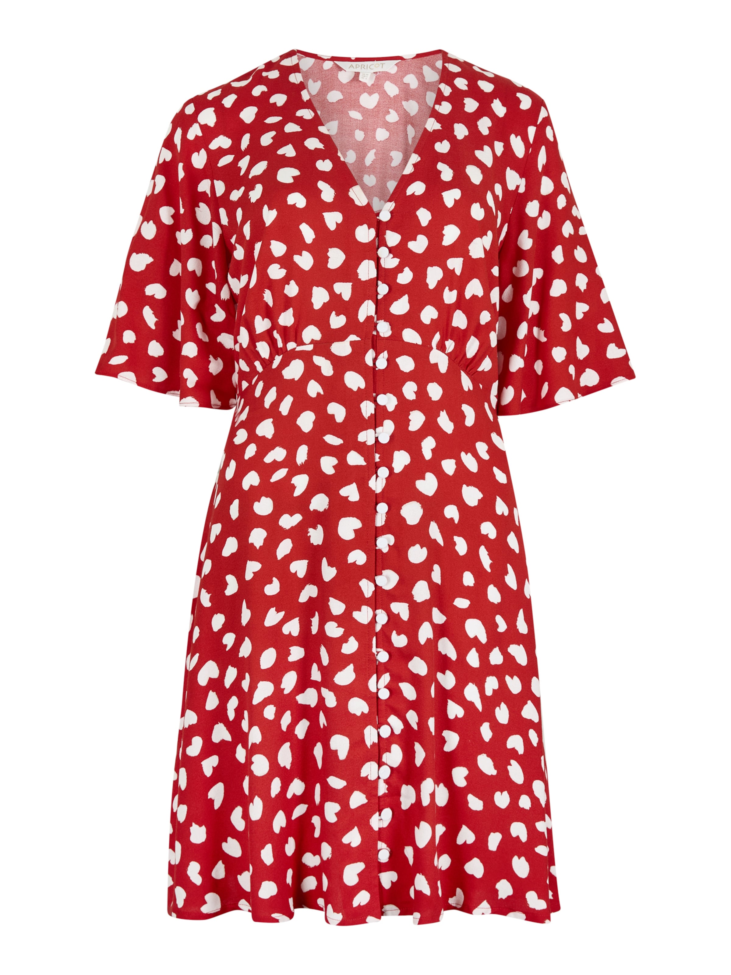 Robe ' ' Apricot en rouge : devant