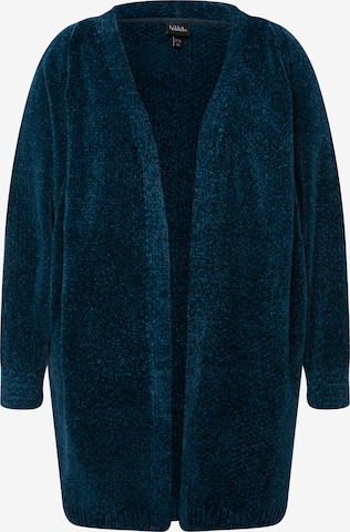 Cardigan Ulla Popken en bleu : devant
