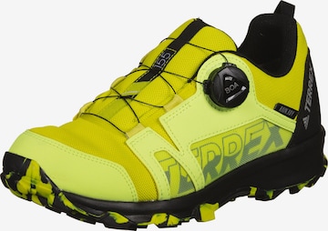 ADIDAS TERREX Flats 'TERREX Agravic Boa RAIN.RDY' in Yellow: front