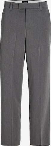 JACK & JONES Wide leg Trousers with creases in Grey: front