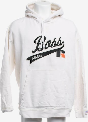 BOSS Black Sweatshirt & Zip-Up Hoodie in XXL in White: front