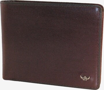 GOLDEN HEAD Wallet in Red: front