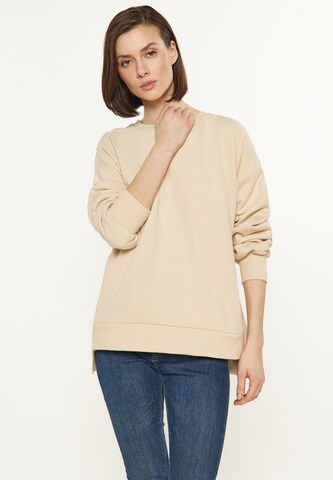 usha BLUE LABEL Sweatshirt in Beige: voorkant