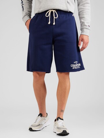 Champion Authentic Athletic Apparel Normální Kalhoty – modrá: přední strana