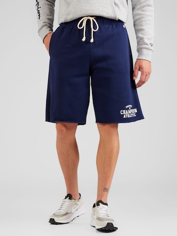 regular Pantaloni di Champion Authentic Athletic Apparel in blu: frontale