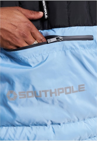 SOUTHPOLE Zimní bunda 'Bubble Hybrid 1.0' – modrá