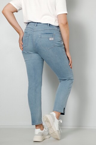 Coupe slim Jean MIAMODA en bleu