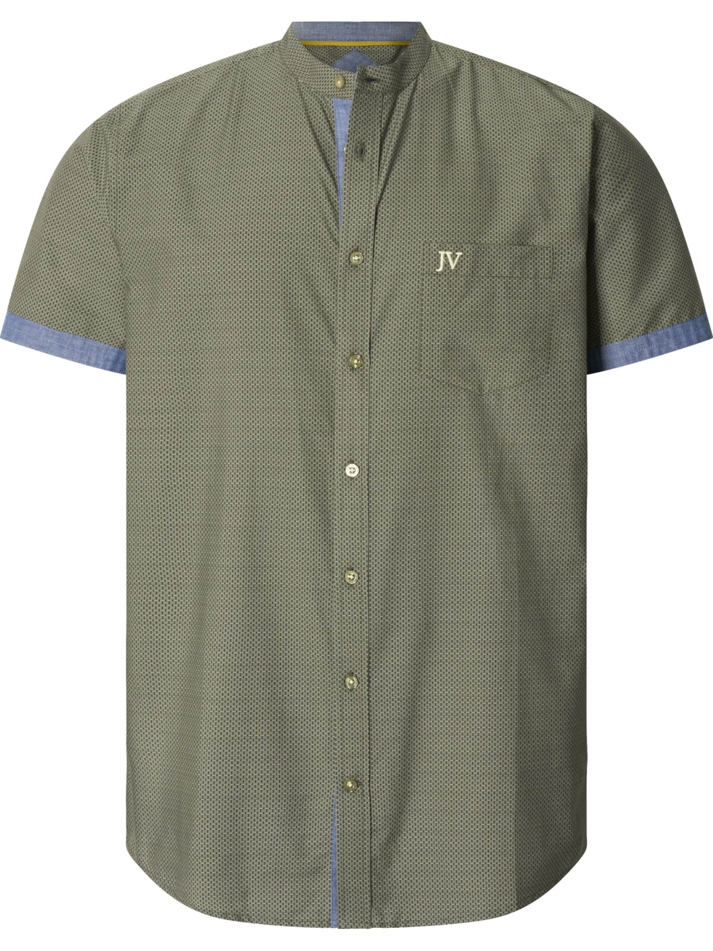 Jan Vanderstorm Comfort fit Button Up Shirt 'Laason' in Green: front